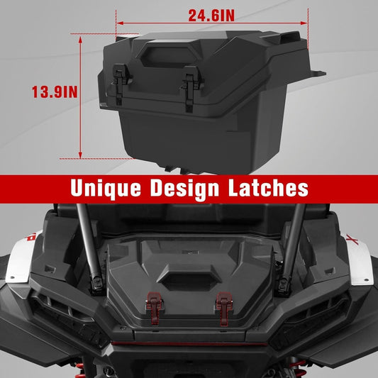 55 QT Rear Cargo Box Compatible w/ 2022-2024 Polaris RZR XP/XP4 1000 OEM#2884525