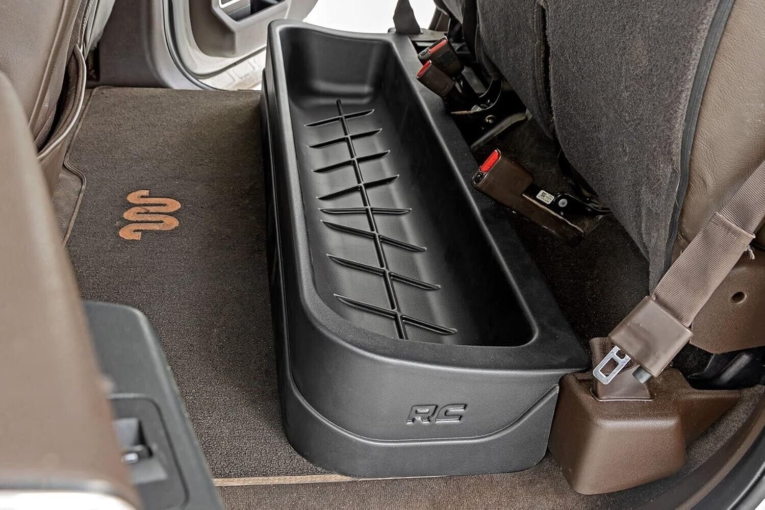 Rough Country Ford Custom-Fit Under Seat Storage for 15-24 Ford F-150 - RC09281A