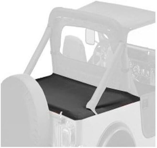 Bestop 9000515 BLK Denim Duster Deck Cover for 1980-91 Jeep CJ7 and Wrangler