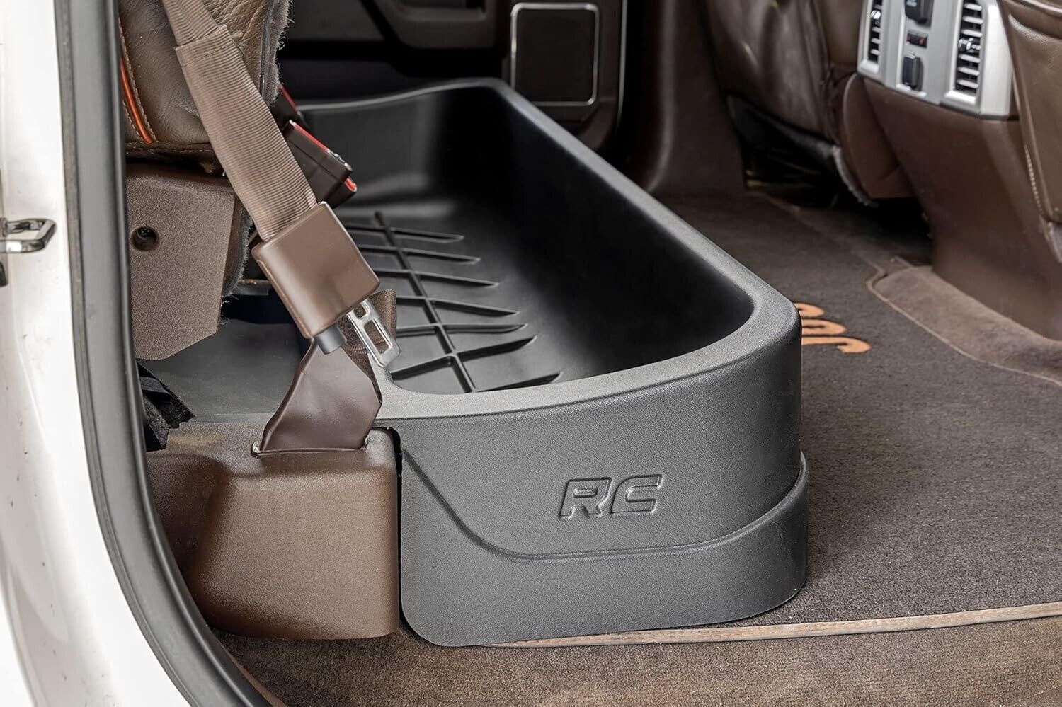 Rough Country Ford Custom-Fit Under Seat Storage for 15-24 Ford F-150 - RC09281A