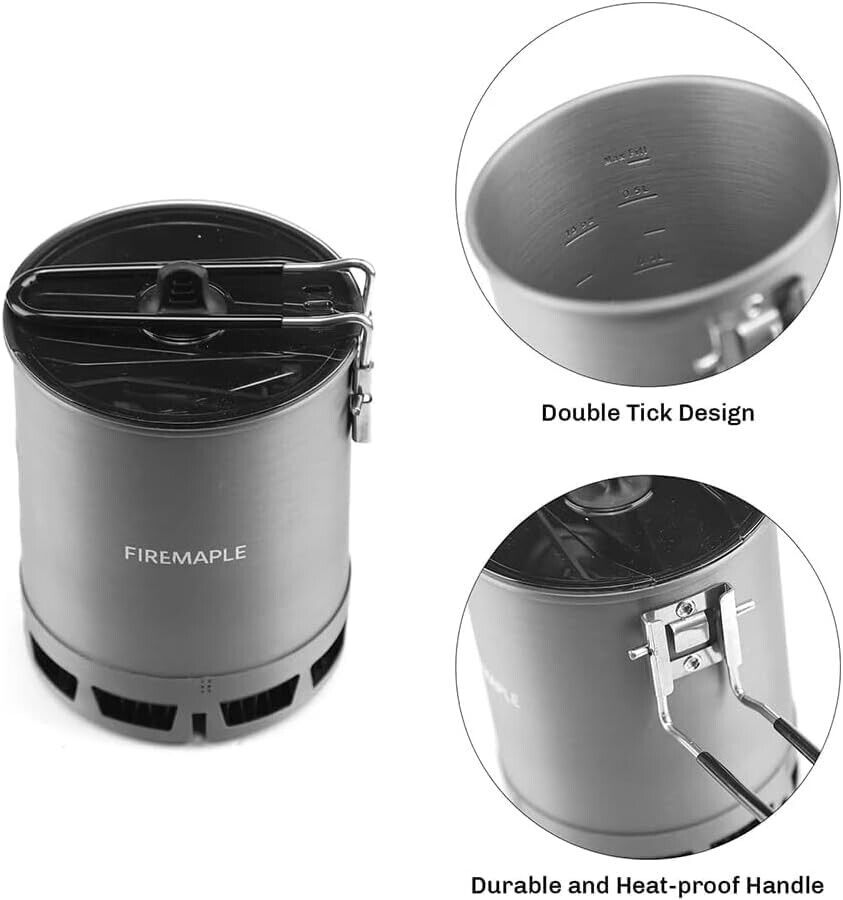 Fire-Maple  Outdoor Camping and Backpacking 600ml Camping Pot heat x-changer Pot