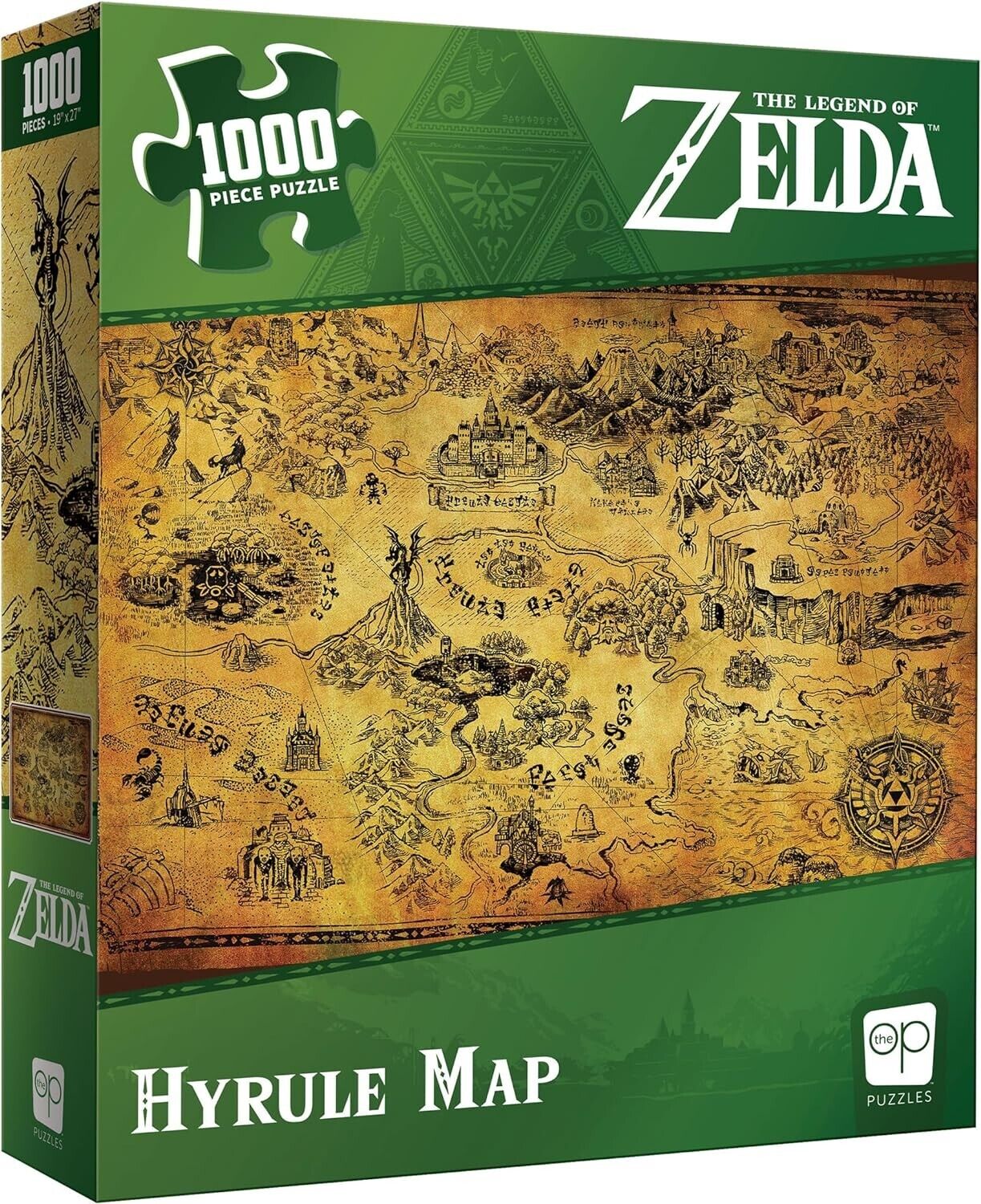 Legend Of Zelda Hyrule Map 1000 Pc Jigsaw Puzzle Usaopoly NEW/SEALED