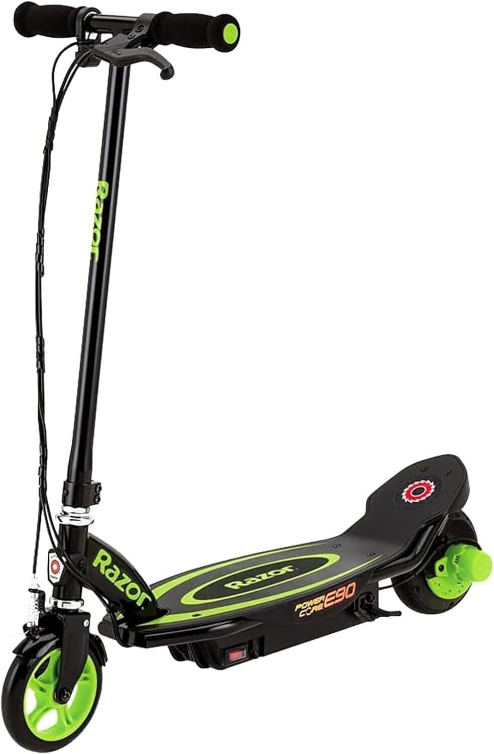 Razor Power Core E90 Electric Scooter - Green - Kids Electric Scooter