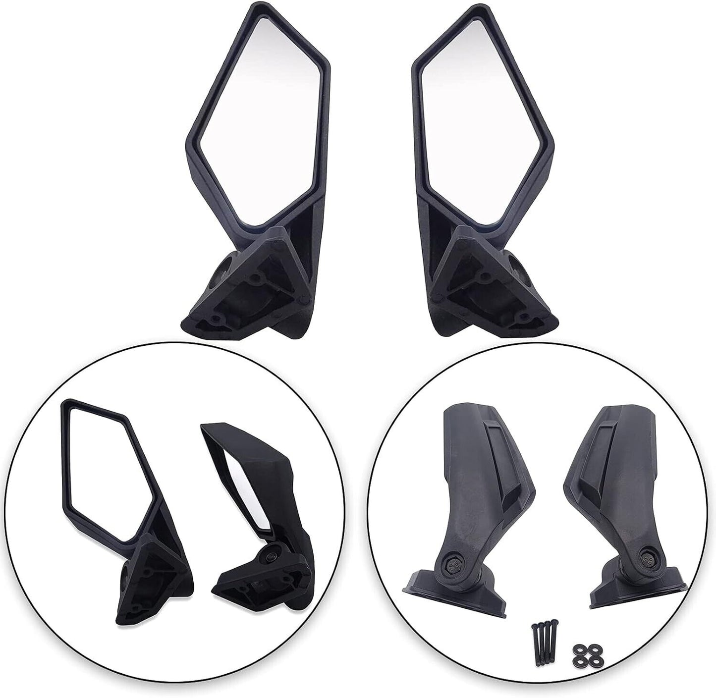 X3 Mirrors, Break-Away Maverick X3 Side Mirrors Fits 17-23 Can Am