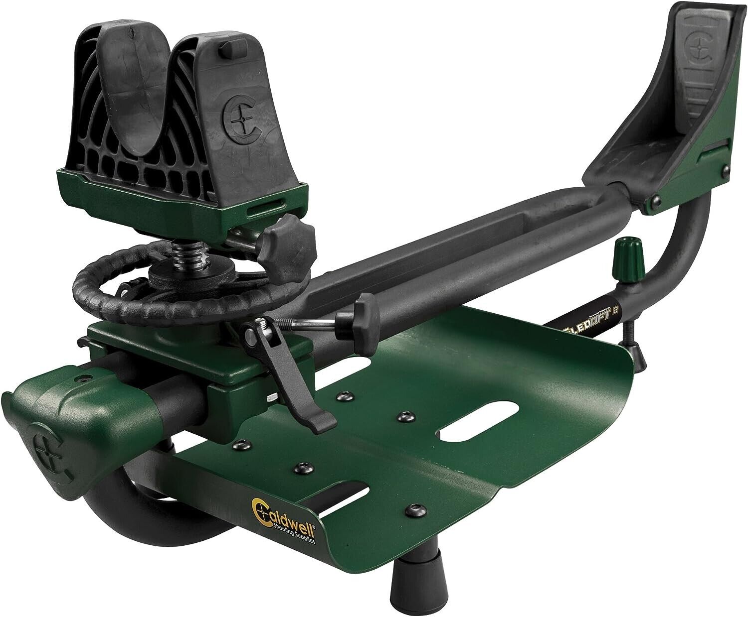 Caldwell Lead Sled DFT 2 Rifle Shooting Rest w/Adjustable Ambi Frame, Recoil Red