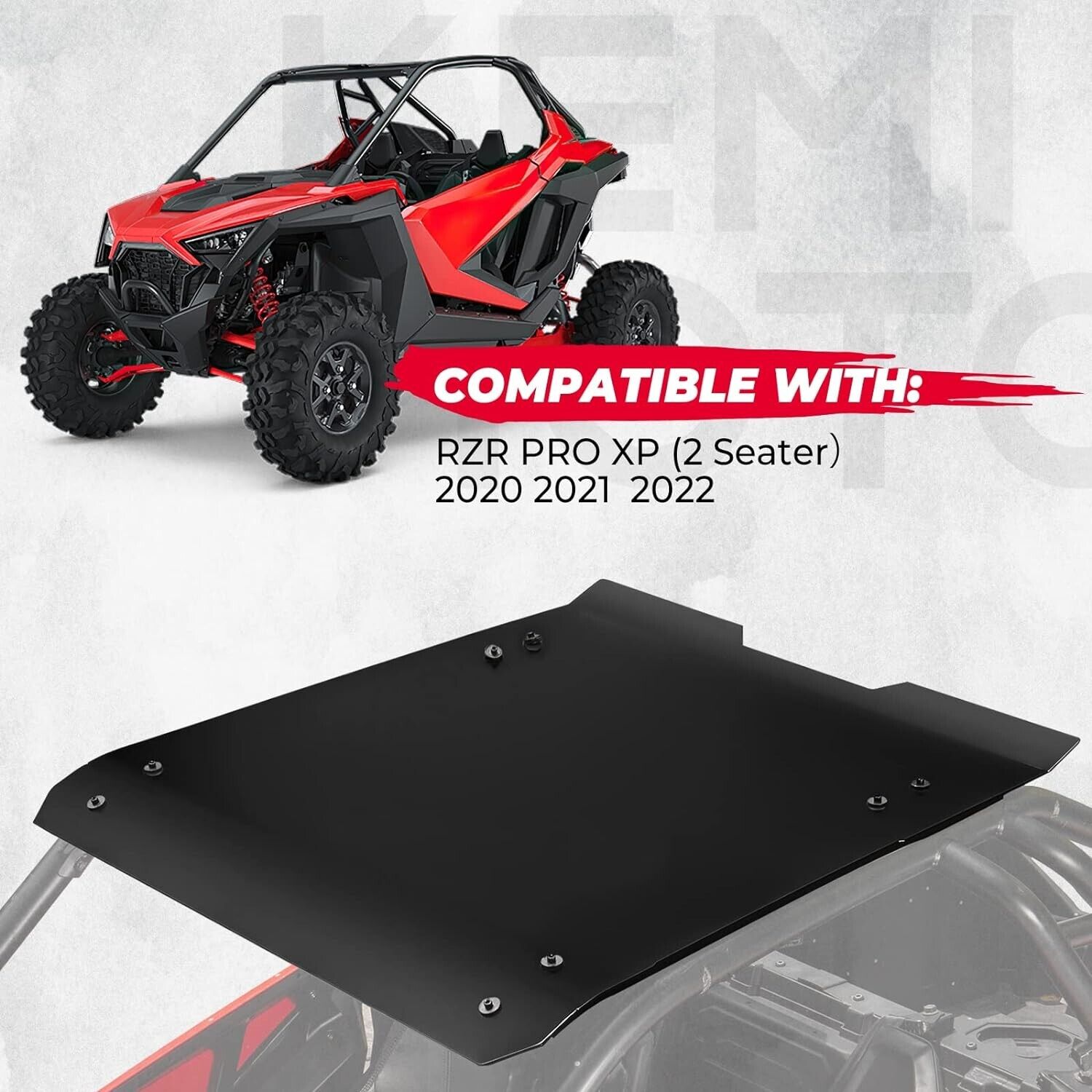 KEMIMOTO UTV Aluminum Roof for Polaris RZR PRO XP/Turbo R 2020-2023 2883743-458