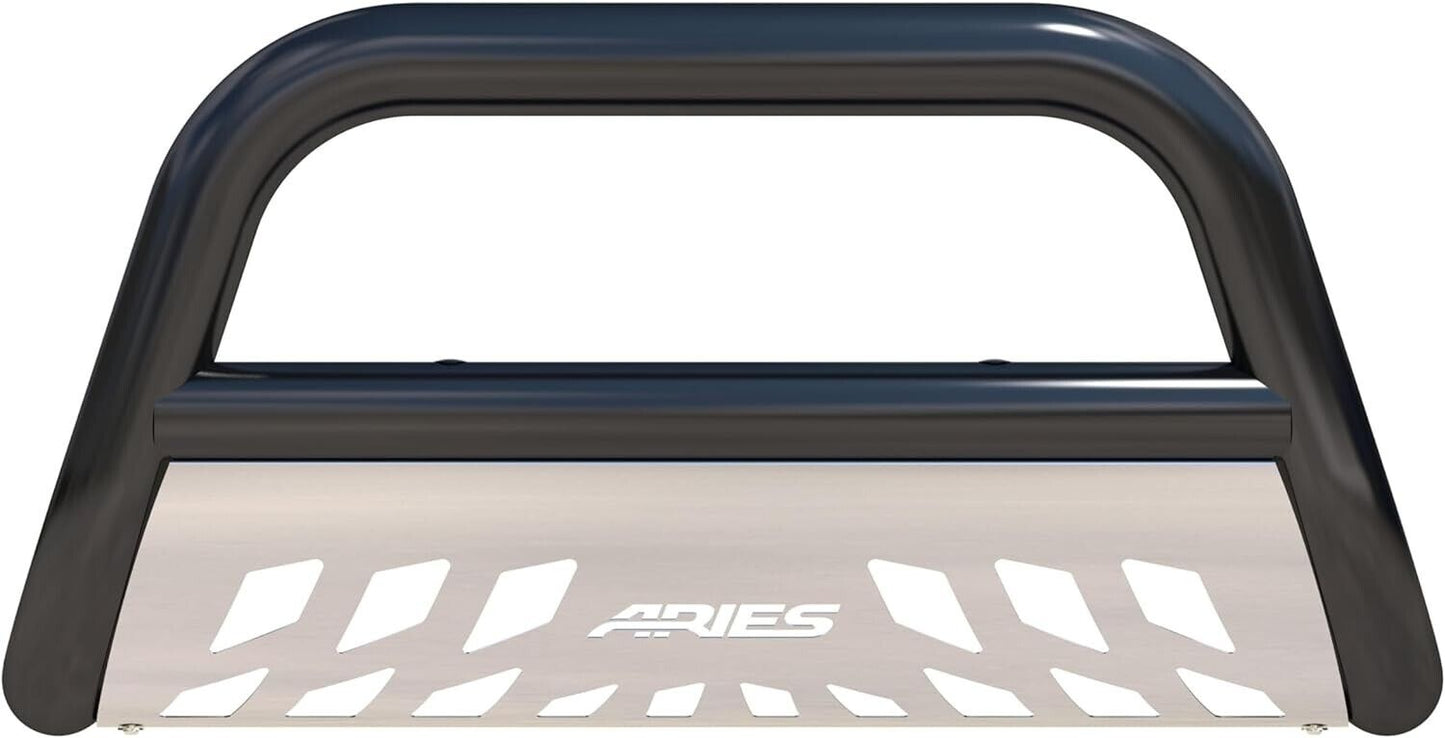 Ford F250 F350 Super Duty Bull Bar by Aries B35-3014 3in Black Steel Bull Bar