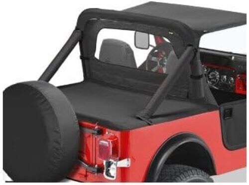 Bestop 9000515 BLK Denim Duster Deck Cover for 1980-91 Jeep CJ7 and Wrangler