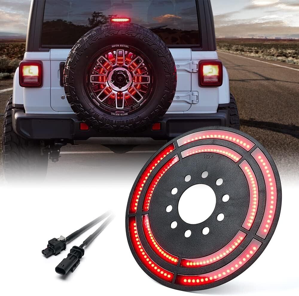 Xprite 14" Spare Wheel Tire Brake Light Tail Light for Jeep Wrangler JL 18-2022