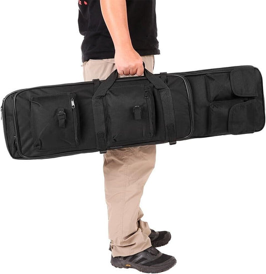 Dulce Dom Polyester Gun Bag,Tactical Rifle Gun Case Black 36 In Scabbard w/Sling