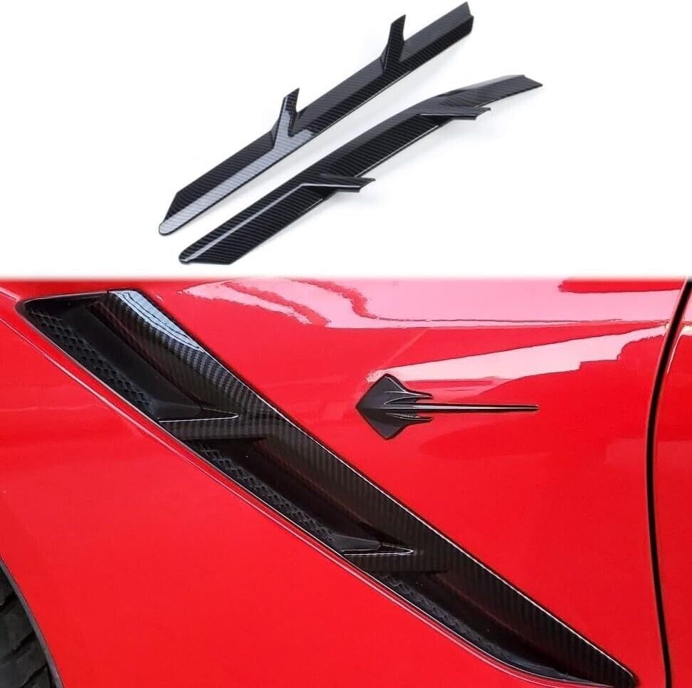 Front Fender Side Body Vent for 2014-2019 Chevrolet Corvette C7 Carbon Fiber