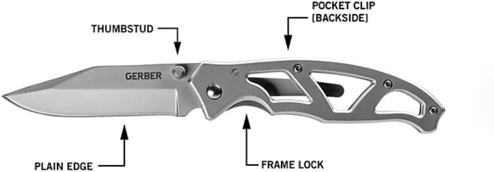 GERBER 3-Piece Greatest Hits Folding Knife Set with Paraframe 1 EVO Jr and Zilch