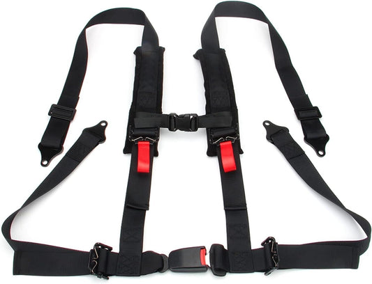 4-Point Harness Seat Belt, Quick Release Universal Racing harness Car, Sim, UTV