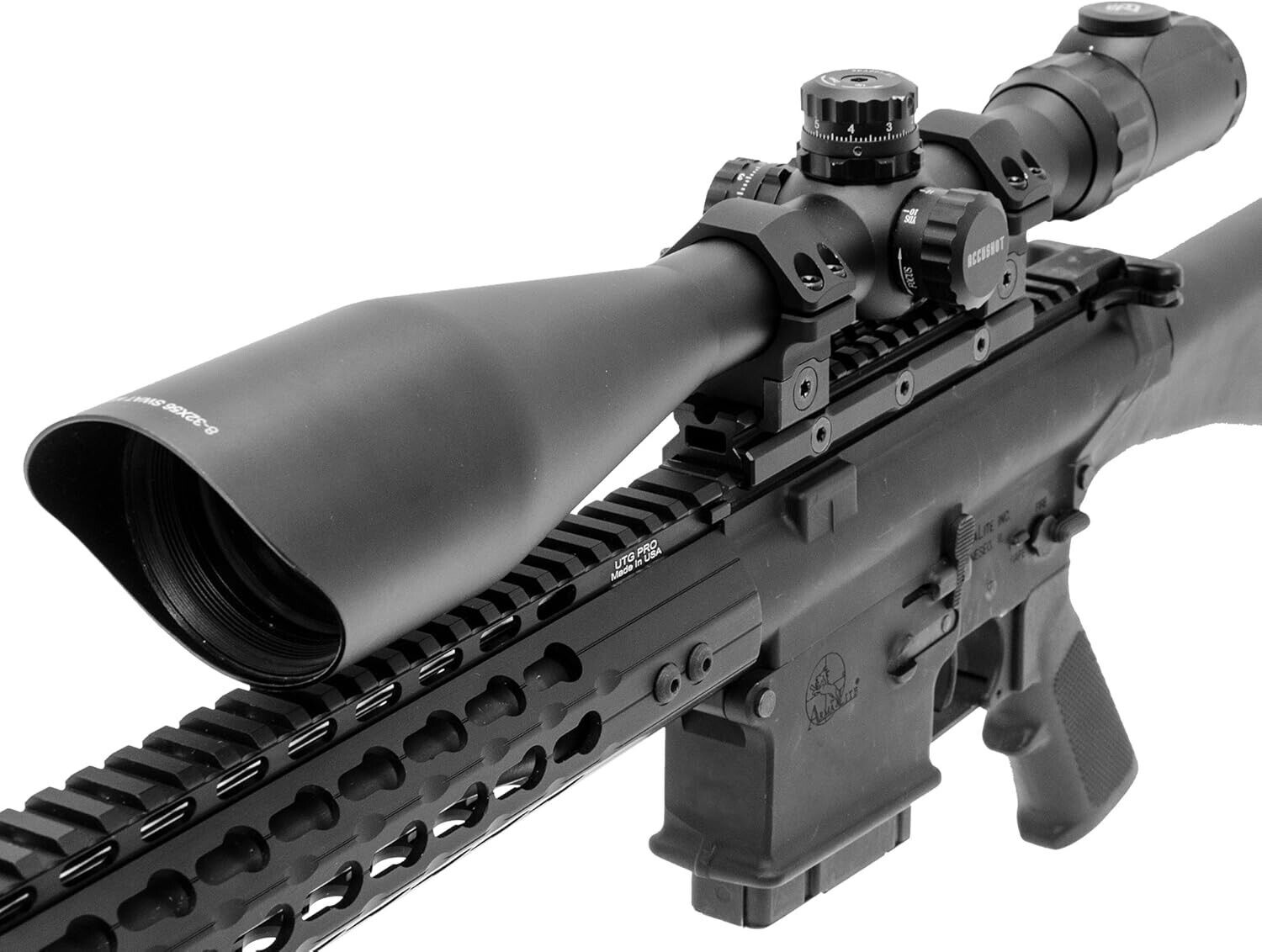 UTG Leapers MT-RSX20MOA Inc Super Slim 20 MOA Elevated Picatinny Mount, 13 Sl...