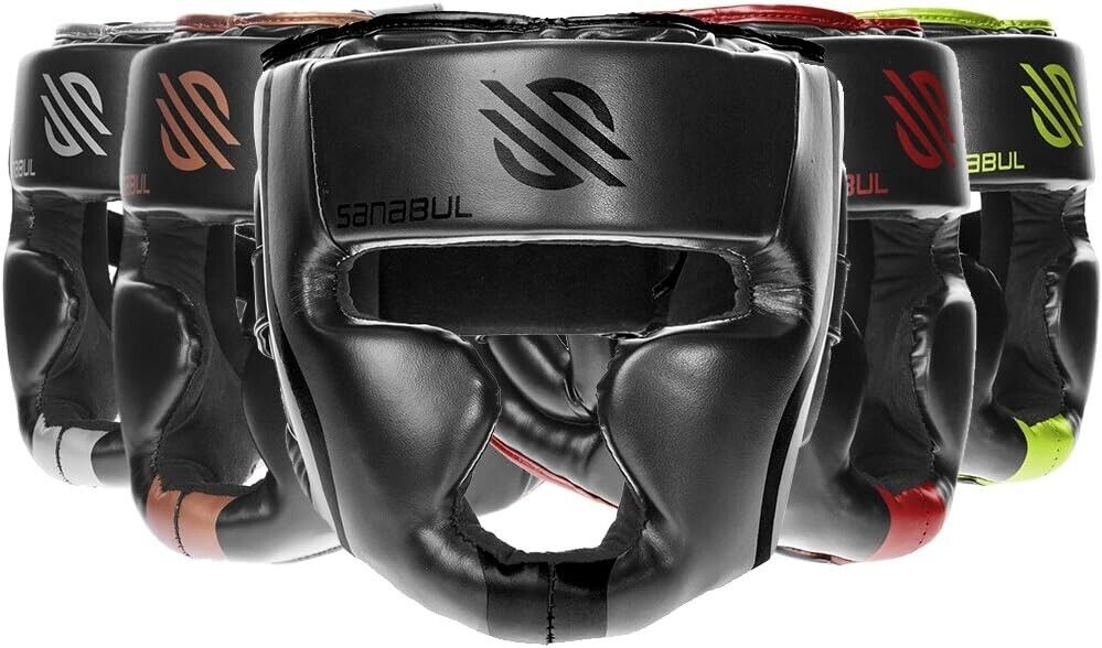 Boxing Headgear Head Guard MMA Helmet Kickboxing Training Face Protective Gear