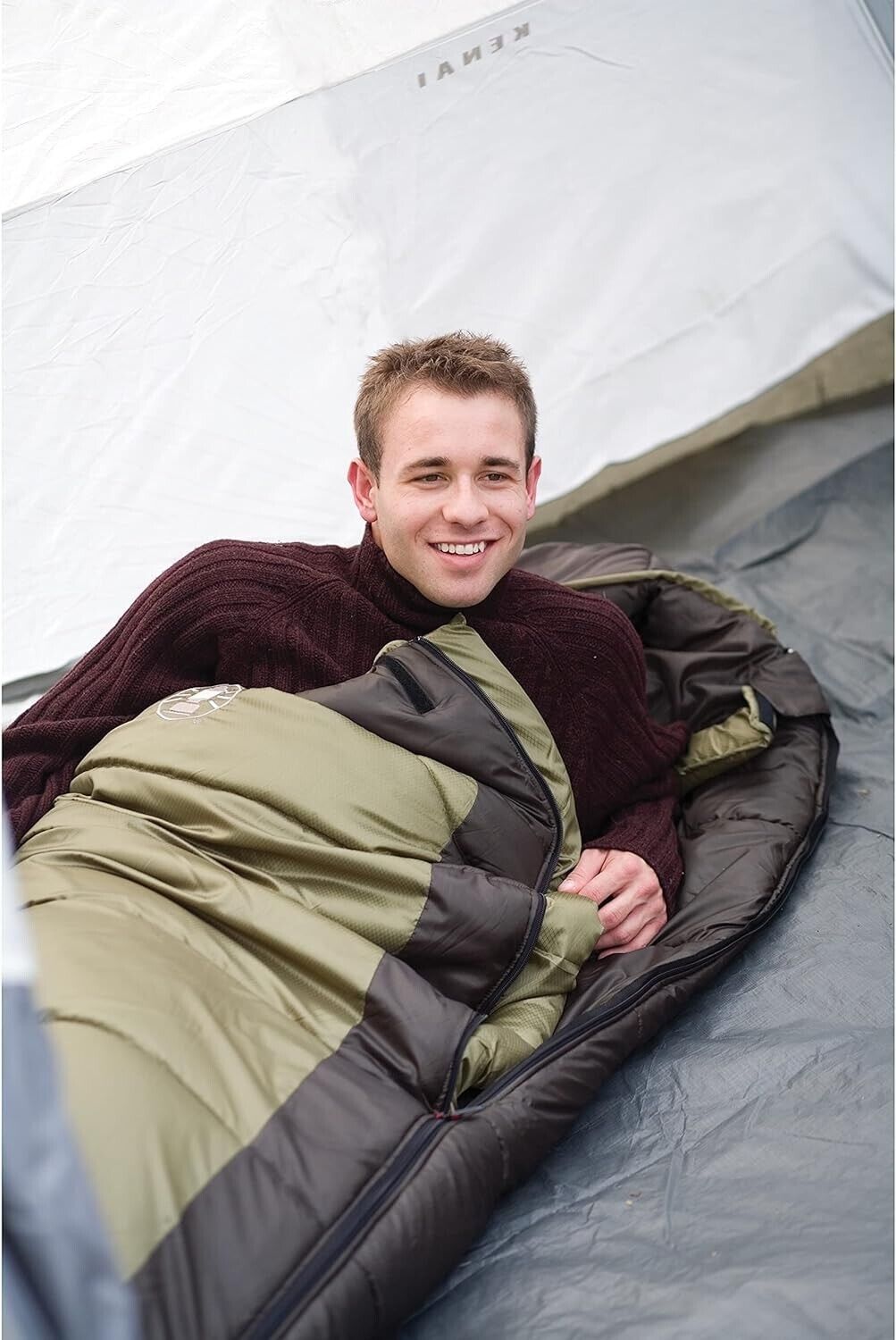 Coleman North Rim Cold-Weather Mummy Sleeping Bag, 0°F Sleeping Bag