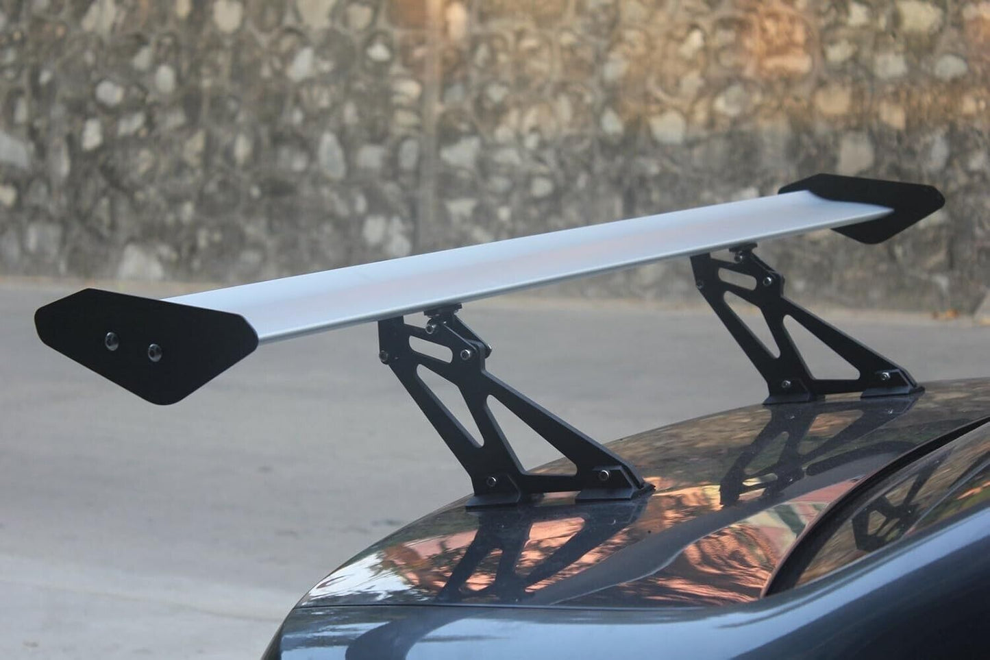 GT Wing Spoiler 53 Inch Lightweight Aluminum Single Rear Wing, Adjustable Angle