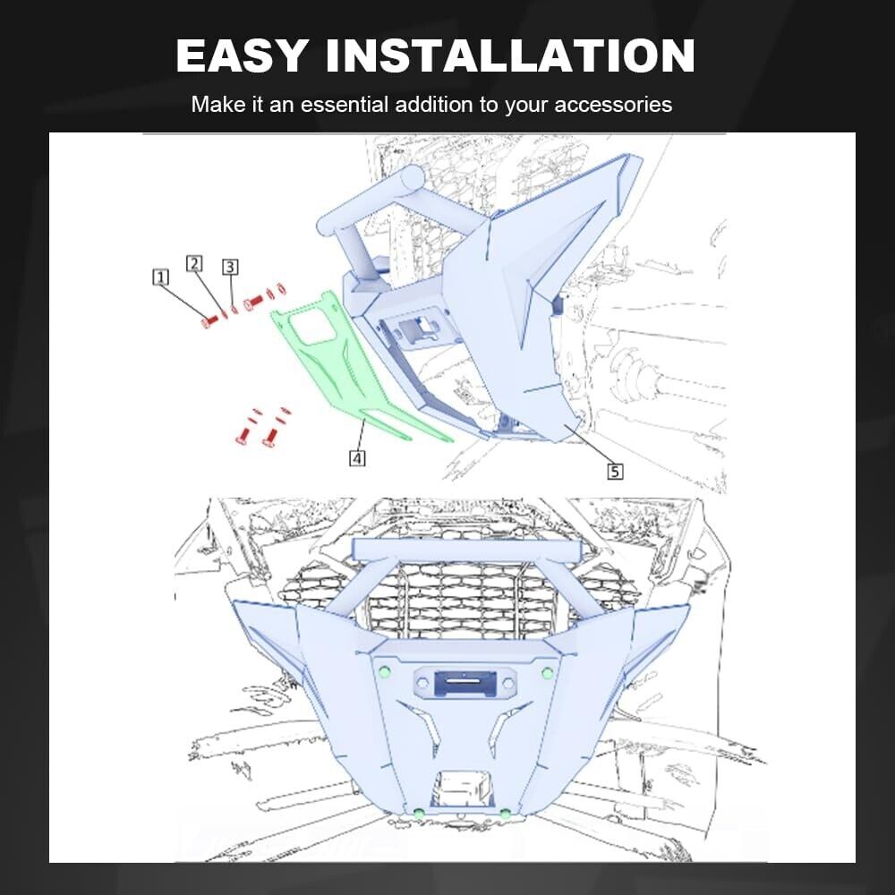 Polaris 2884355-458 Front Pre Runner Winch Bumper 2022-2023 RZR Pro Turbo R 4