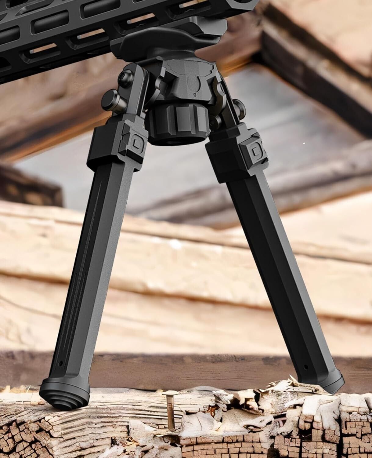 7.7-10 In. Tactical Rifle Bipod w/Sling Picatinny and M-Lock Mounting