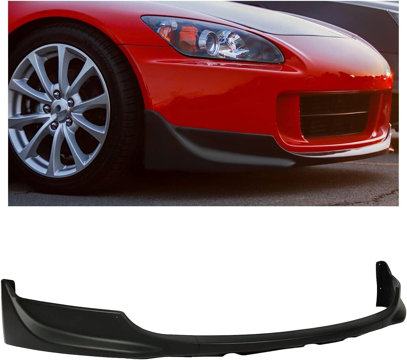 3 pcs 04-09 Honda S2000 AP2 2DR Convertible OE Style Front Bumper Lip 3 Chin Kit