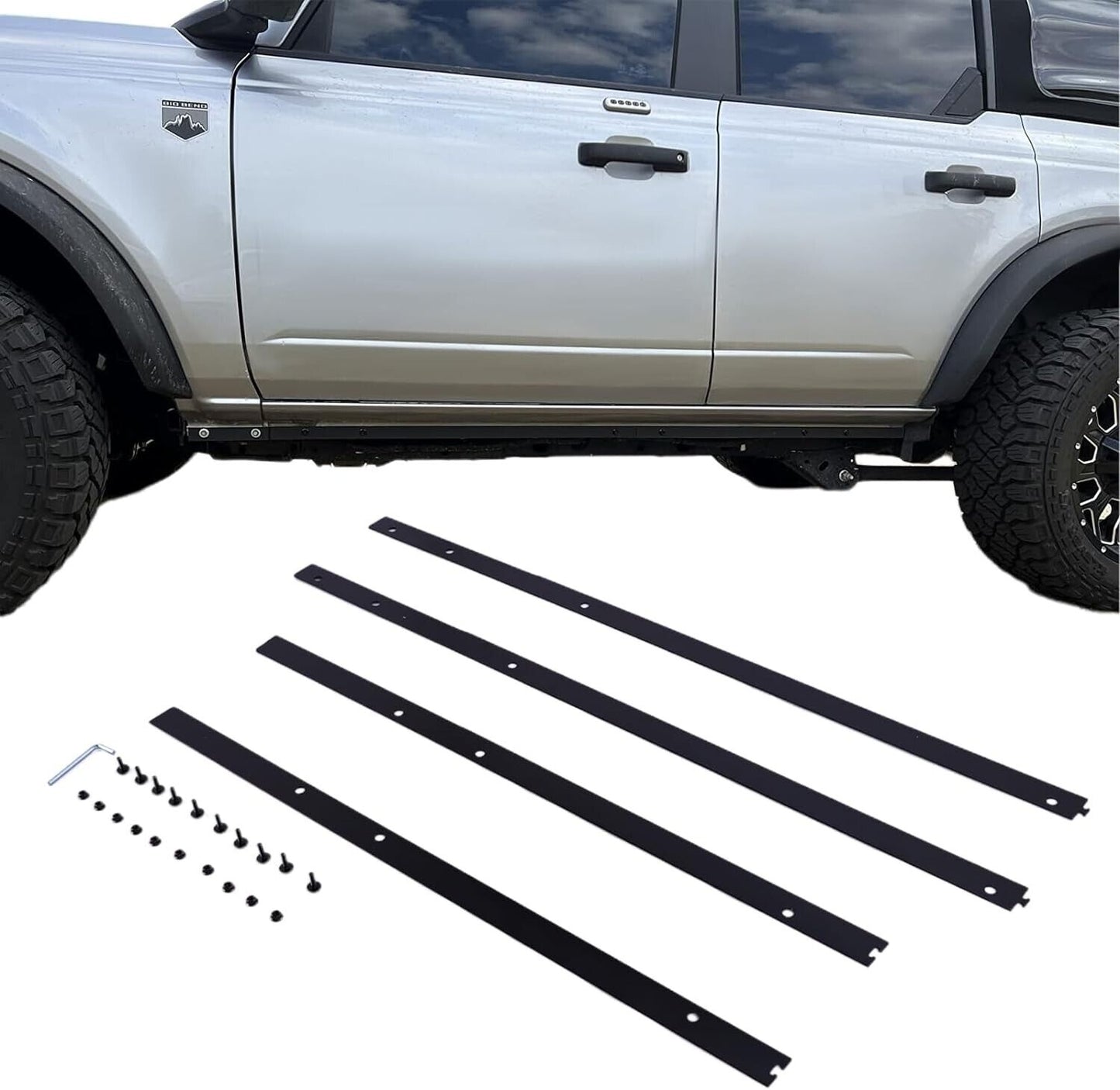 Pinch Weld Cover Fit for Ford Bronco 4-Door 2021-2023 Trail Armor Rocker Panels