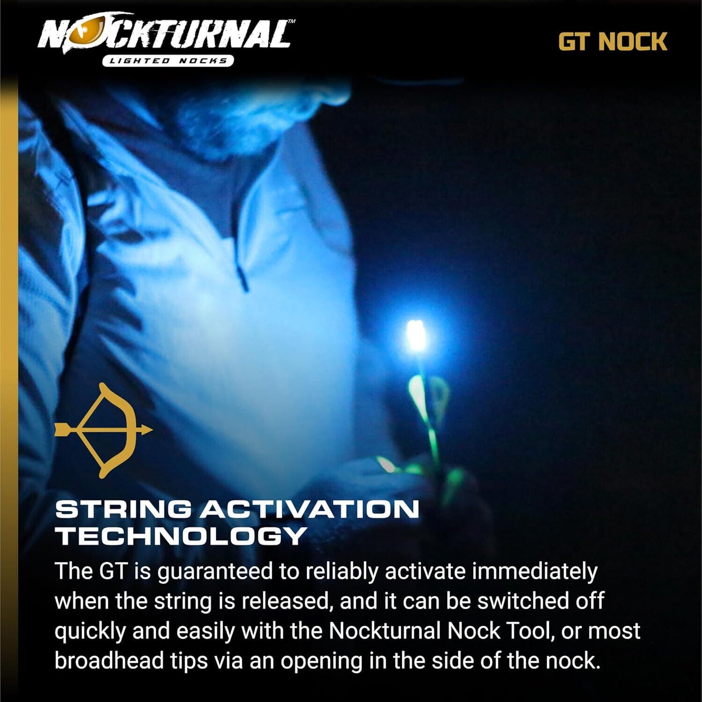 Nockturnal - G Lighted Nock - Green- 3 pack Size .246"