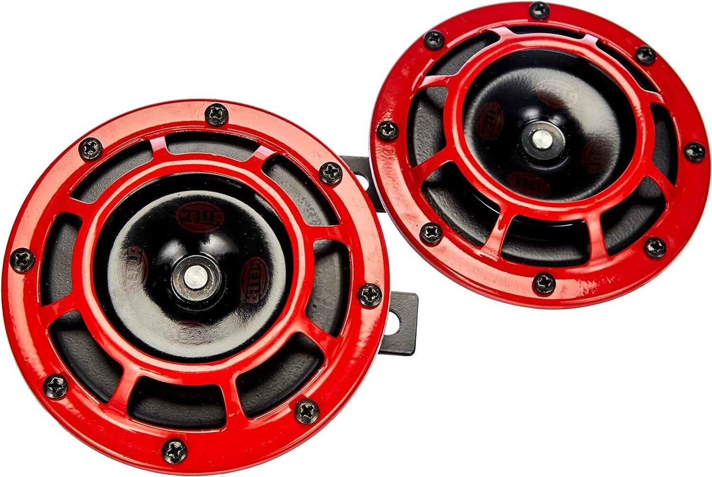 HELLA 003399801 Supertone Universal 12V High Tone/Low Tone Twin Horn Kit (Red)