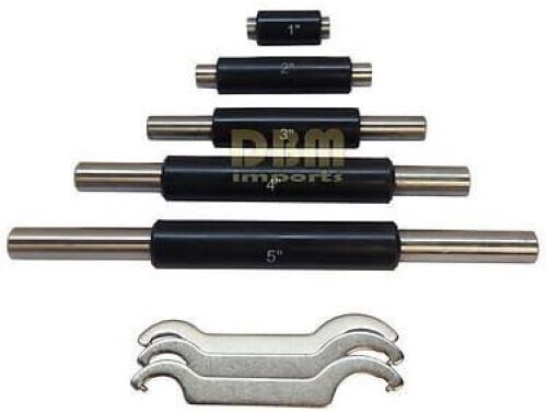 6PCS Outside 6" Micrometer Set, 0-1"/1-2"/2-3"/3-4"/4-5"/5-6", 0.0001" Precision