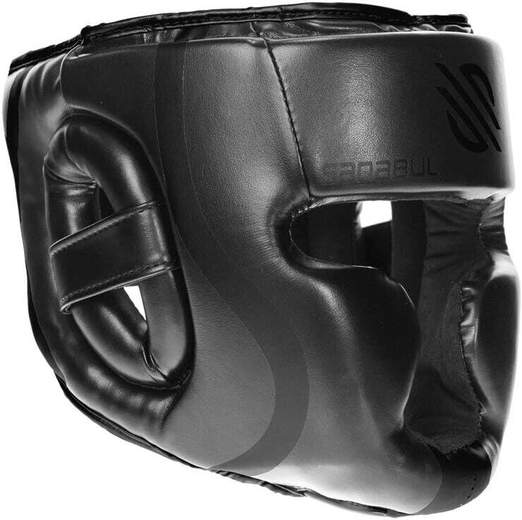 Boxing Headgear Head Guard MMA Helmet Kickboxing Training Face Protective Gear