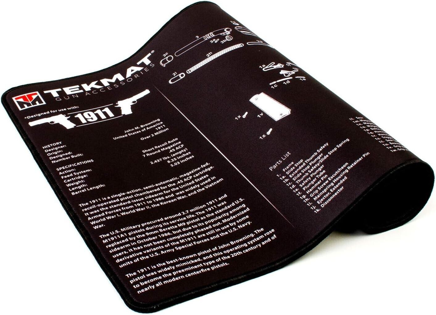 TekMat Handgun Cleaning Mat 1911