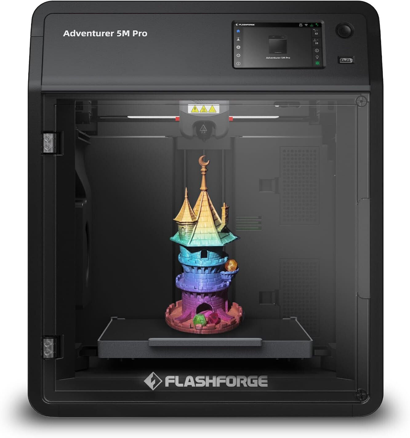 FLASHFORGE Adventurer 5M Pro 3D Pinter, 600mm/s High-Speed with 1 Click Fully...