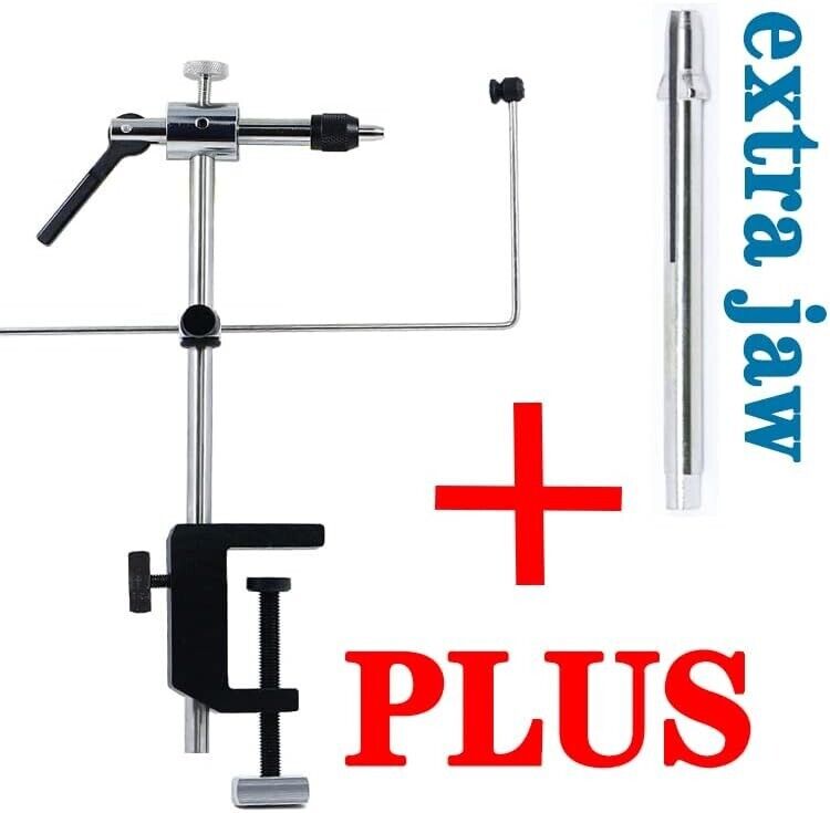 Fly Tying Vise Alloy Aluminum 360° Rotation UltraLight Fishing with 5 piece tool