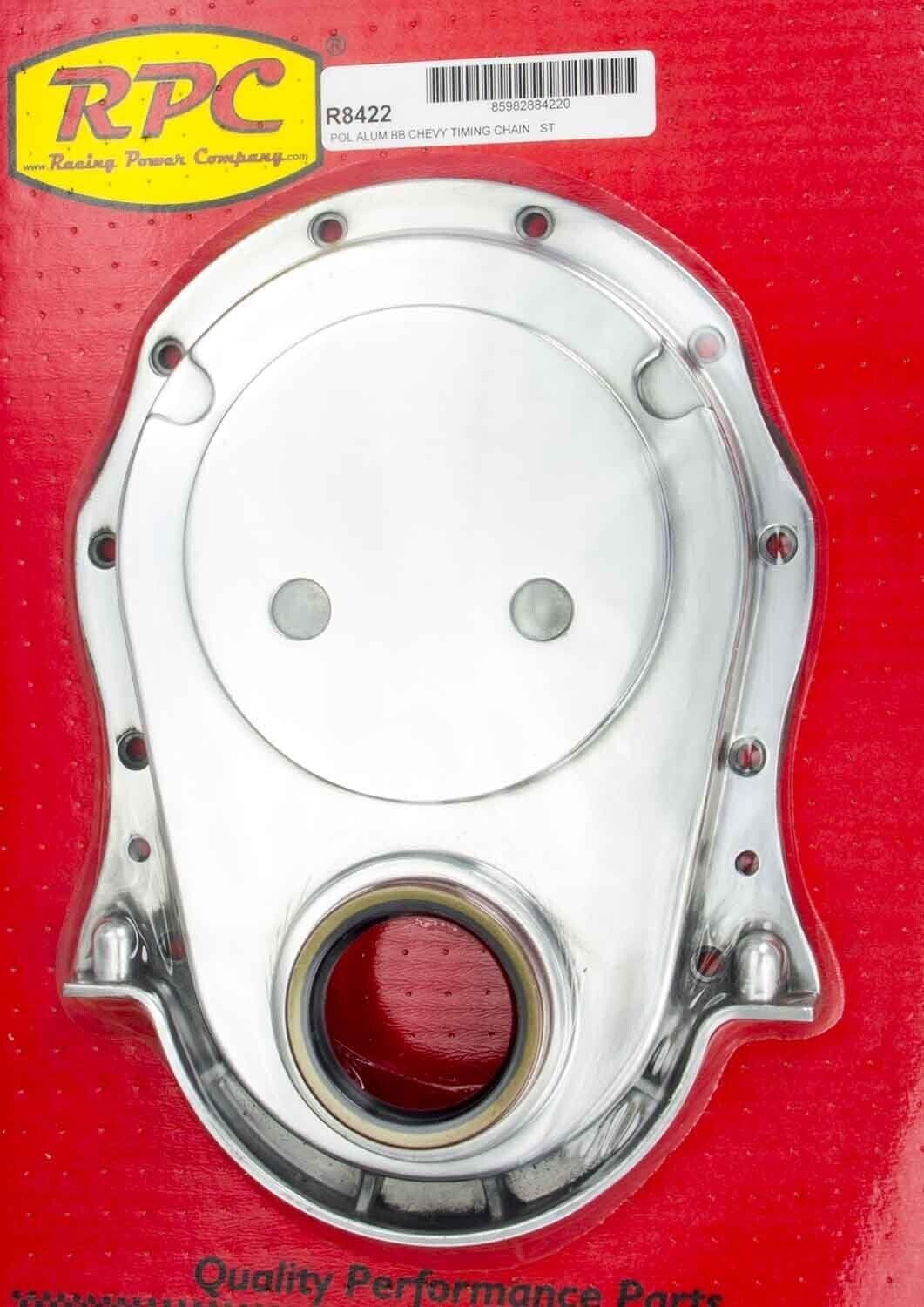 Racing Power R8422 Aluminum Timing Chain Cover Polished For BBC NEW