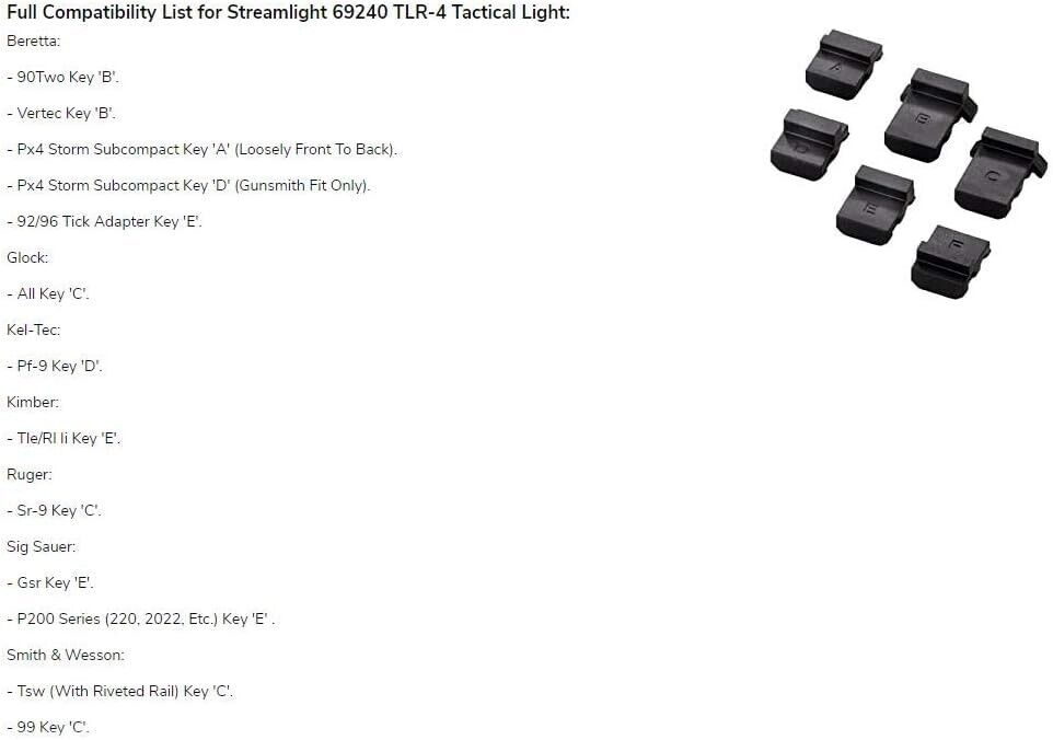 Streamlight 69240 Streamlight TLR-4 GUN LIGHT