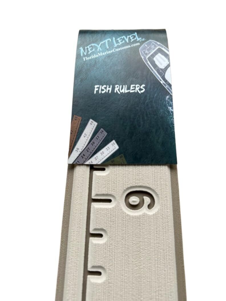 SeaDek  36" Fish Ruler - Marine EVA Mat - Tough Stick On Adhesive - Mica/Aqua