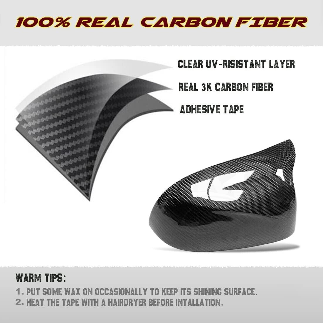 Carbon fiber rearview mirror cover  BMW X3,X4,X5, G01,G02,G05 18-22 M Style