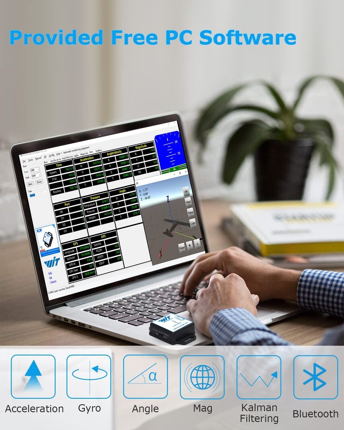 Bluetooth 5.0 Accelerometer+Inclinometer WT901BLECL