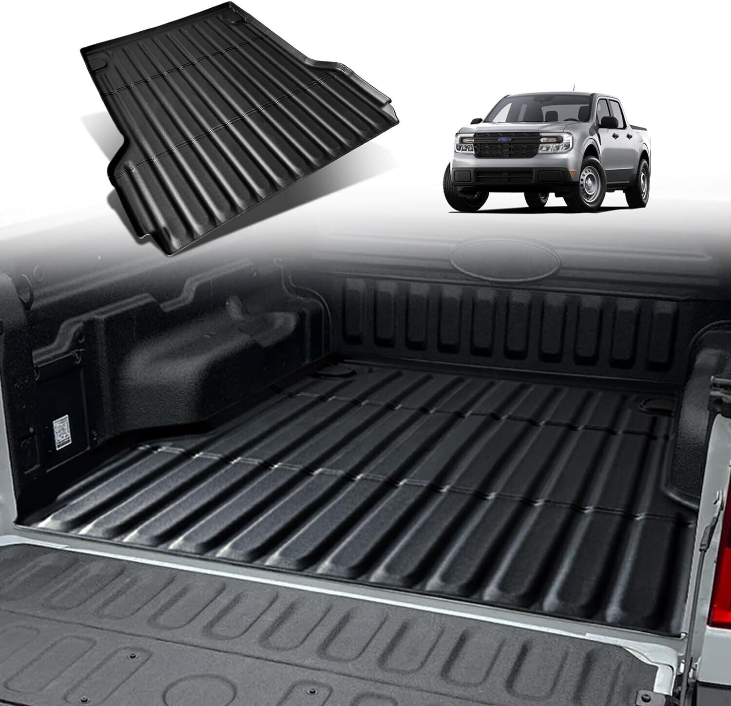 For Ford MAVERICK 2022-2024 BLACK BED MAT Custom Fit BED Mat