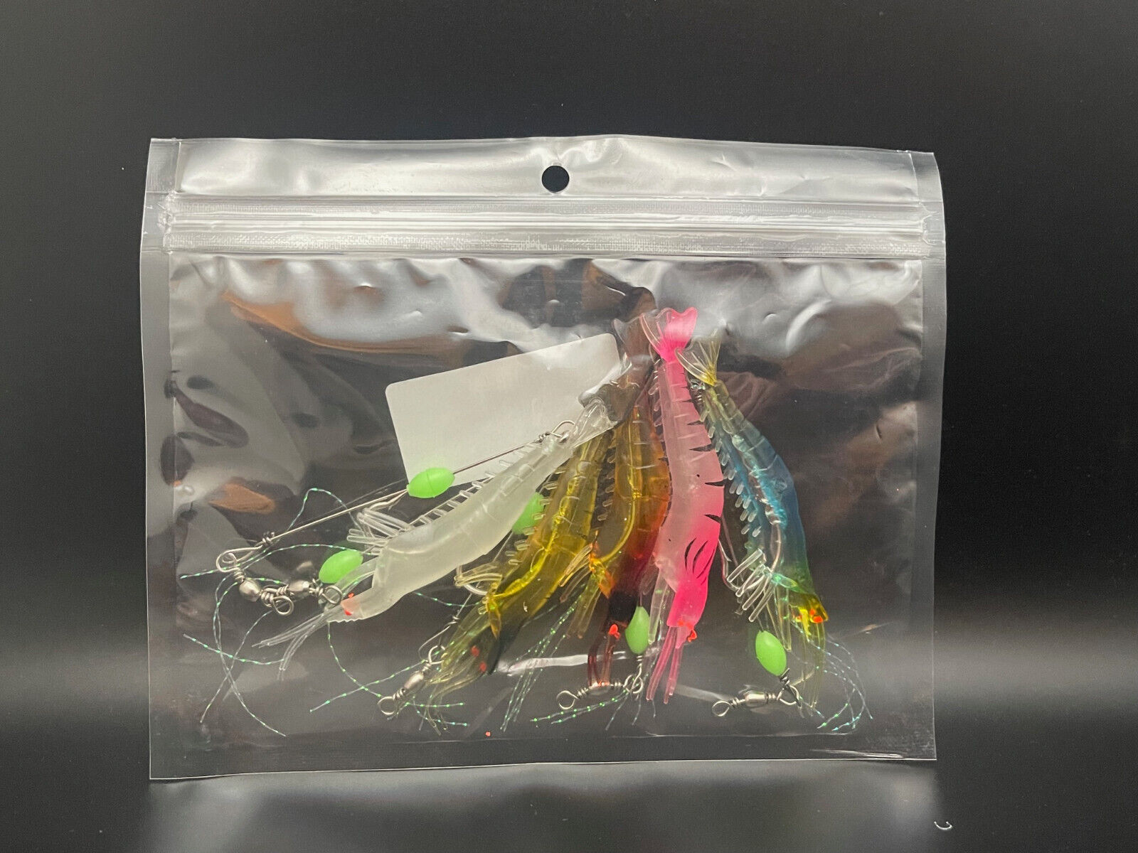 Soft Plastic Shrimp Fishing Bundle – 100 Hooks, 20 Wire Leaders & Tackle Box!