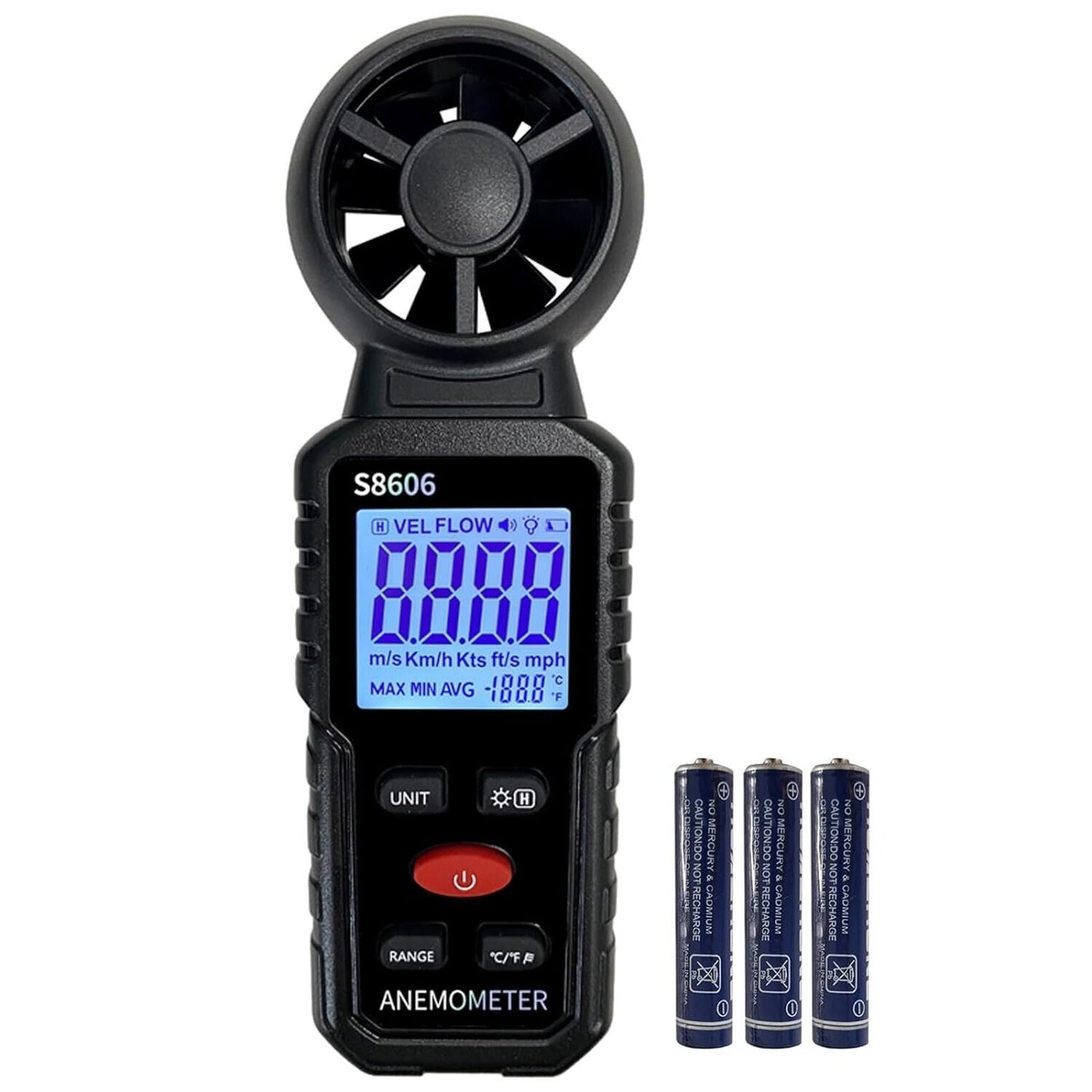 3n1 Handheld Anemometer Wind Speed Meter speedometer thermometer shooting sailin