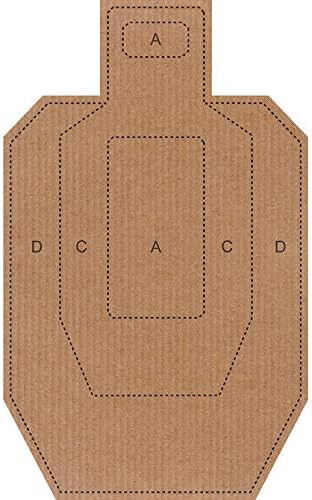 IPSC/USPSA Cardboard Torso Target (100 Pack)