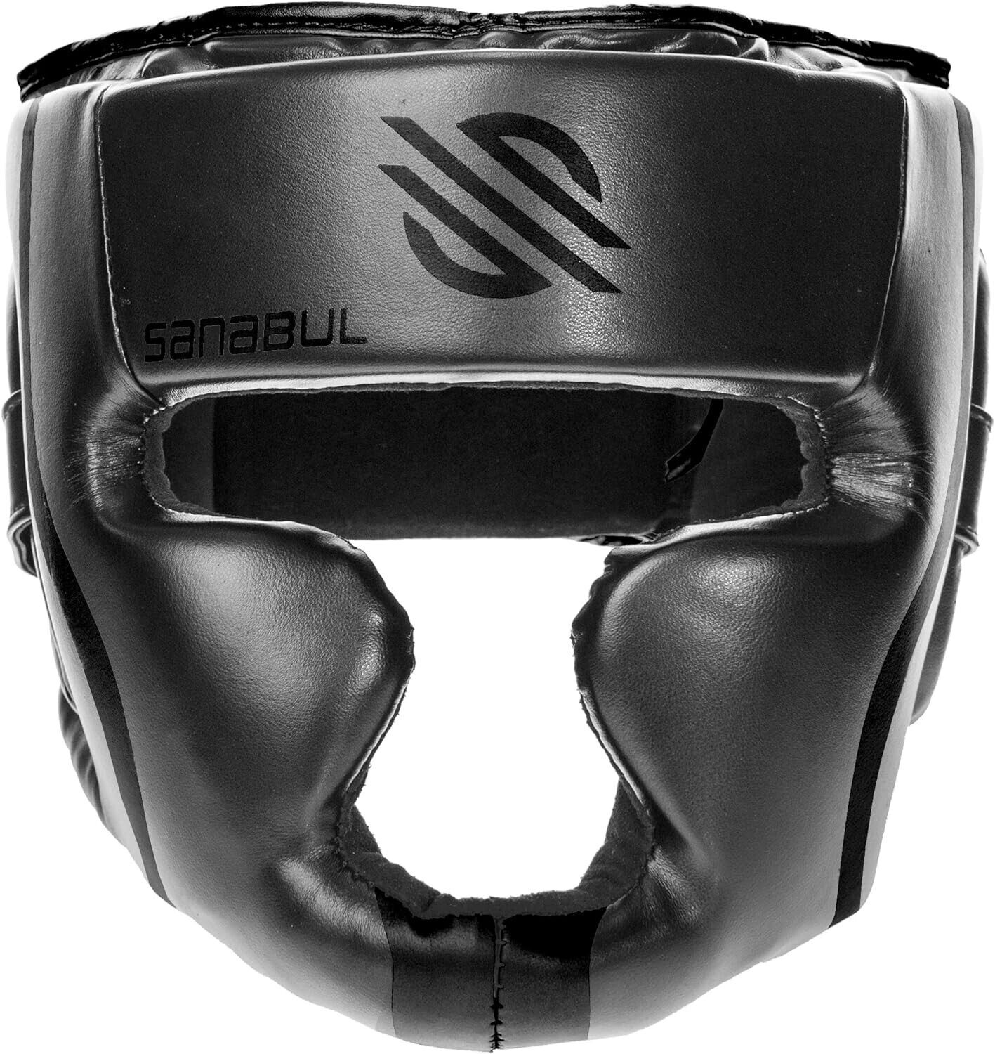 Boxing Headgear Head Guard MMA Helmet Kickboxing Training Face Protective Gear