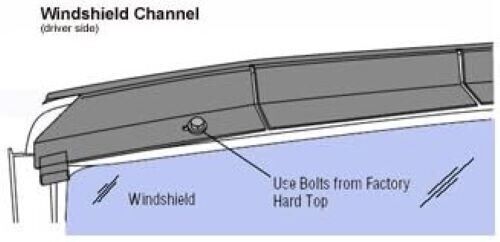 Bestop 5120701 International Scout Windshield Channel