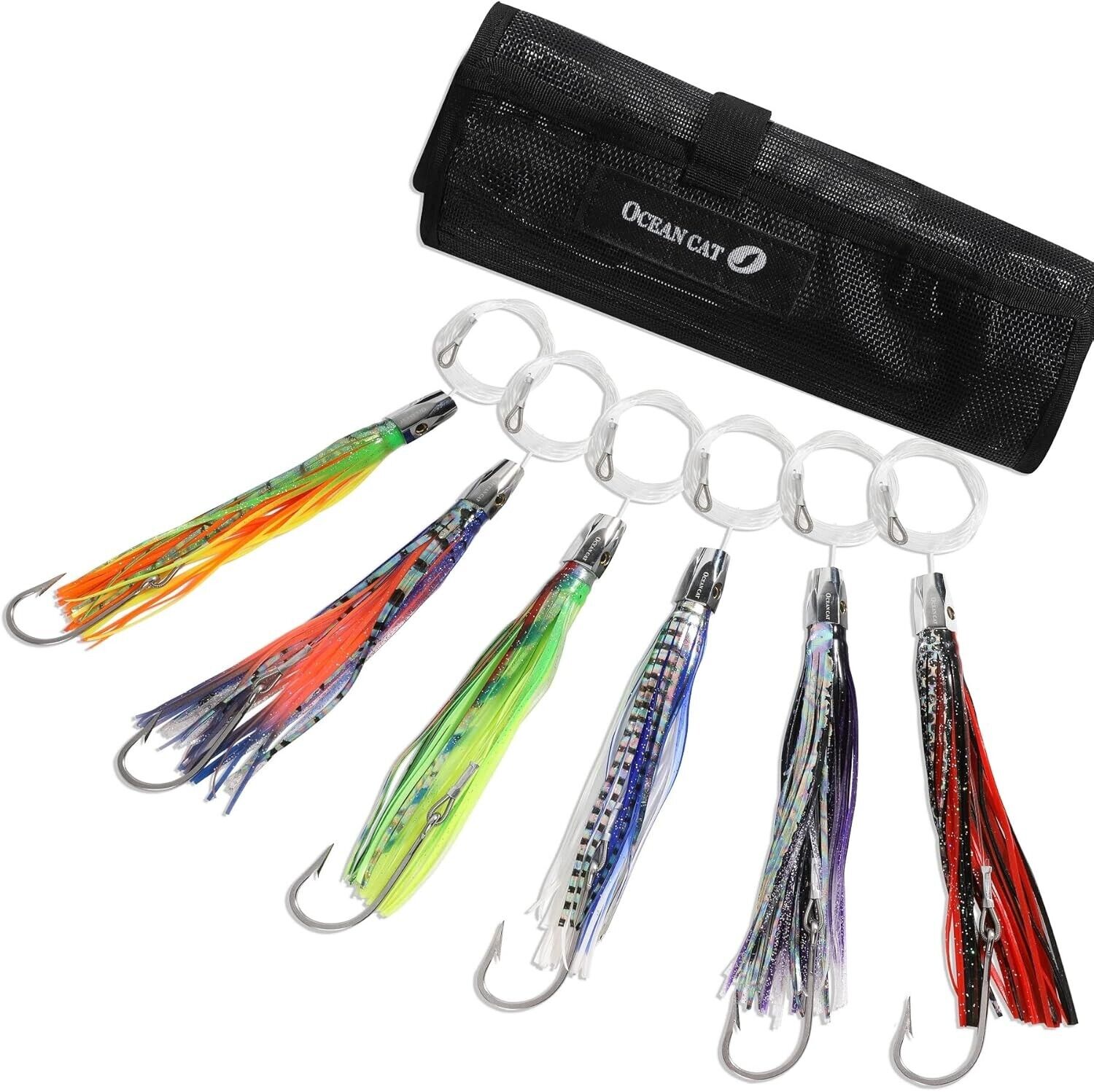 OCEAN CAT Saltwater Trolling Lure for Marlin Tuna Mahi Dolphin Durado Wahoo w/ba