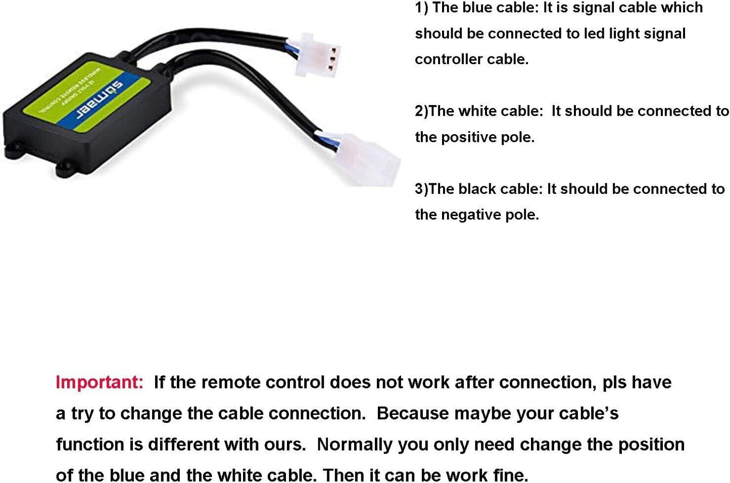 LED Light Bar Remote Control Switch,Relay Wiring Harness Remote Switch,Wireless