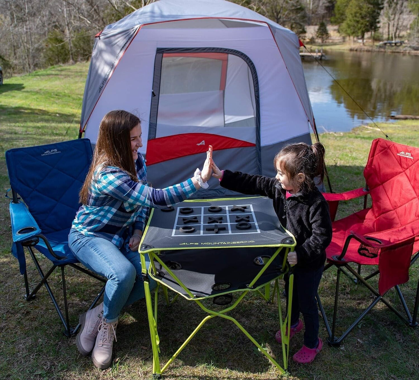 ALPS Mountaineering Eclipse Table One Size, Black/ Tic Tac Toe