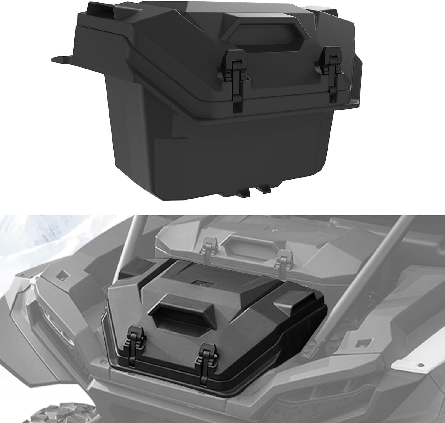 55 QT Rear Cargo Box Compatible w/ 2022-2024 Polaris RZR XP/XP4 1000 OEM#2884525