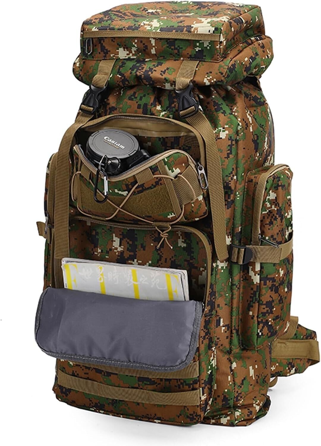 80L Military Tactical Backpack Rucksack for Outdoor Travel Camping Hiking Bag