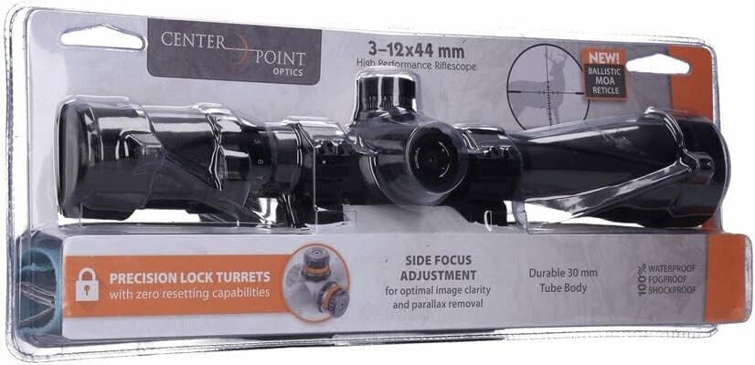 CenterPoint LR312SFT2 3x-12x High Performance Riflescope - Black