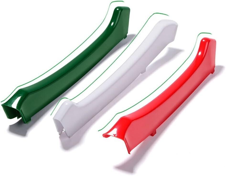 For Maserati Ghibli 14-22 Grille Trim 3pcs White Green Red